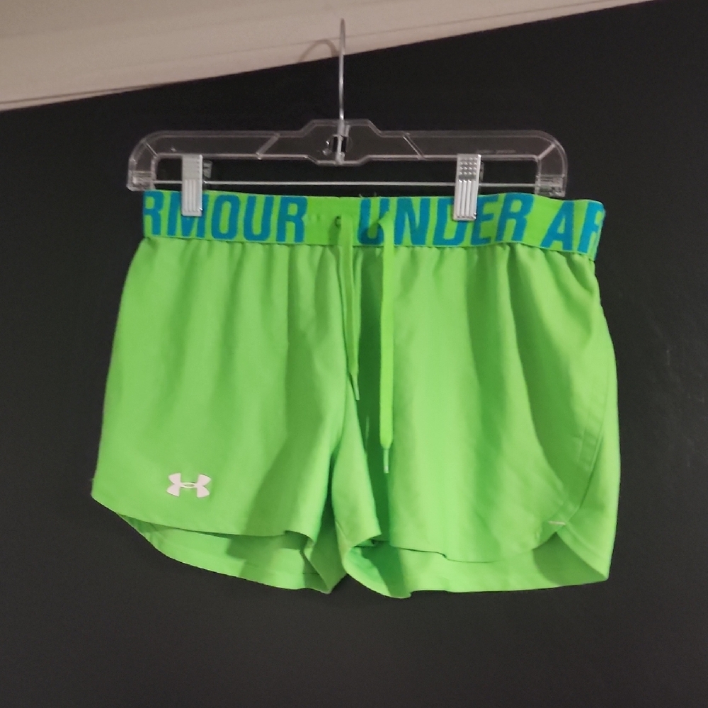 Under Armour Women's Neon Green Athletic Shorts